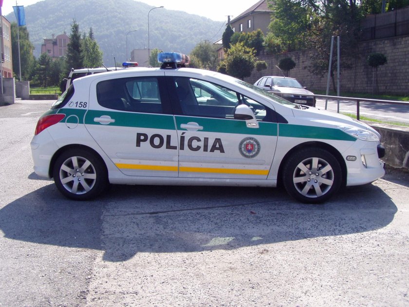 Полицейские машины в Словакии