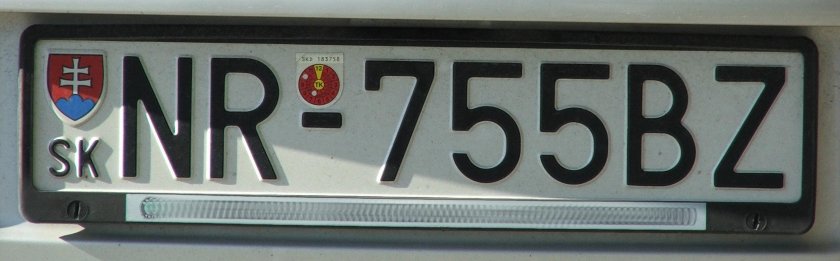 Гос номер Словакии