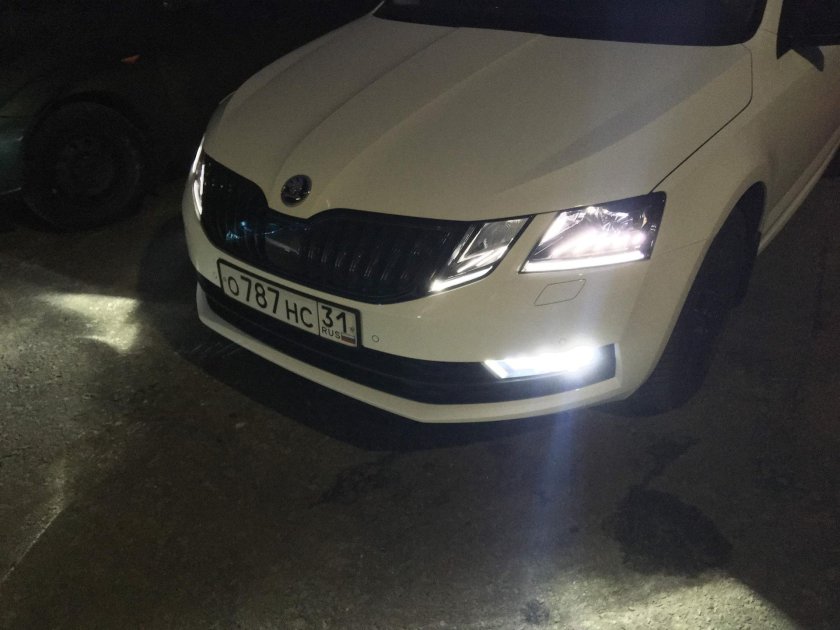Противотуманки Шкода Октавия а7