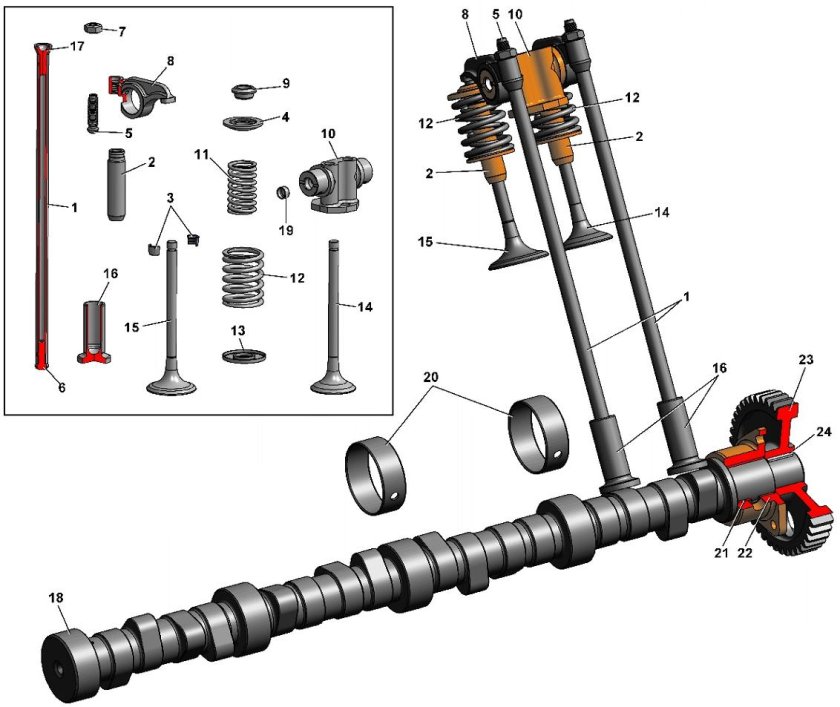 Толкатель клапана КАМАЗ 740