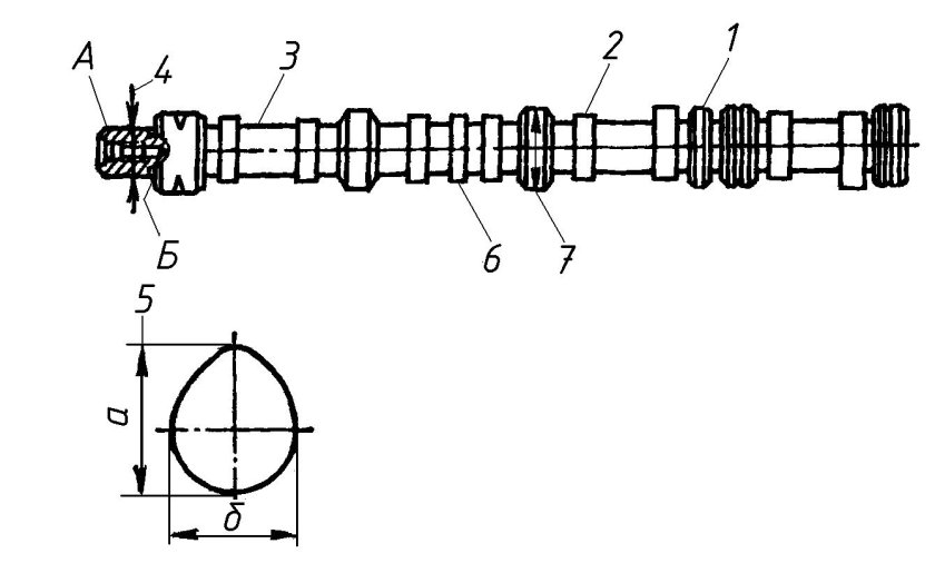 Распредвал ЗИЛ 130 чертеж
