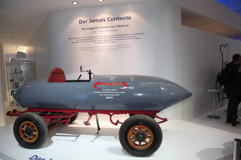 Гоночный электромобиль la jamais contente, 1899 г.