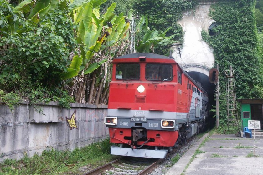 Абхазия железная дорога Сухум