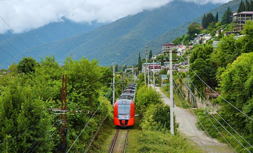 Дорога поезд