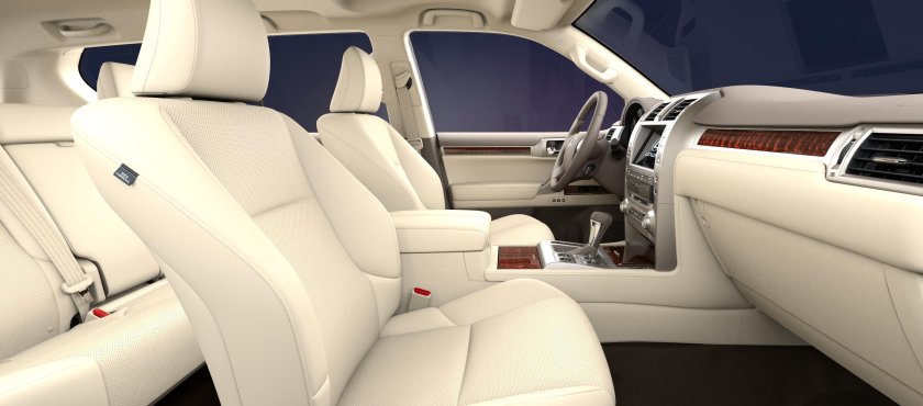 Лексус 460 GX белый салон