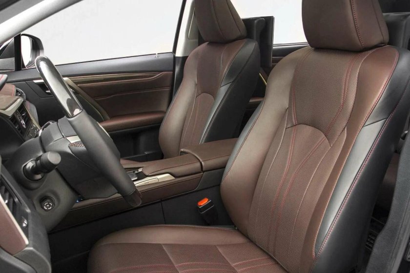 Коричневый салон Лексус rx300
