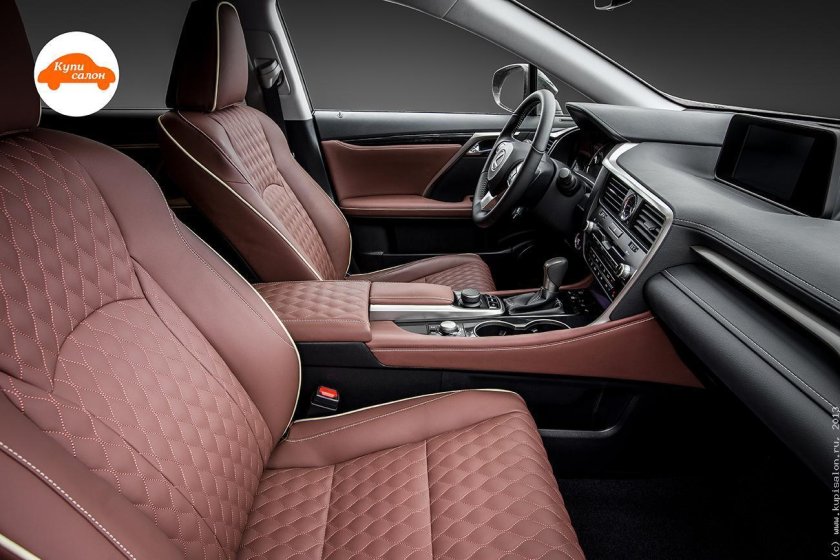 Коричневый салон Лексус rx300