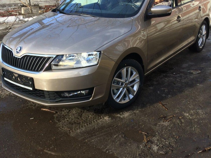 Шкода Рапид бежевая 2007