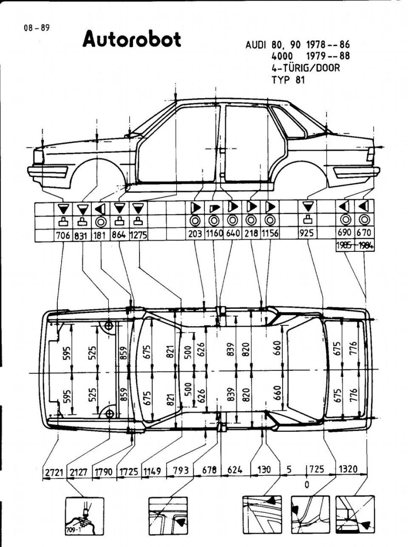 Audi 80 b2 чертежи