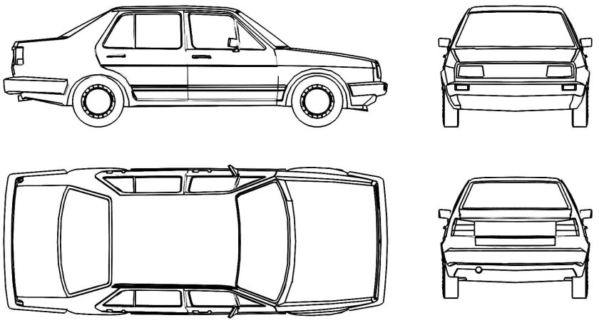 Volkswagen Jetta mk2 Blueprint