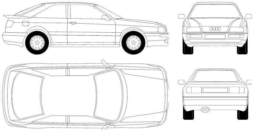 Audi 80 b3 Blueprint