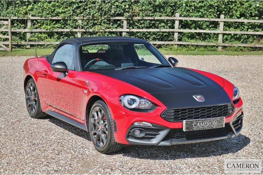 Fiat 124 spider abarth red