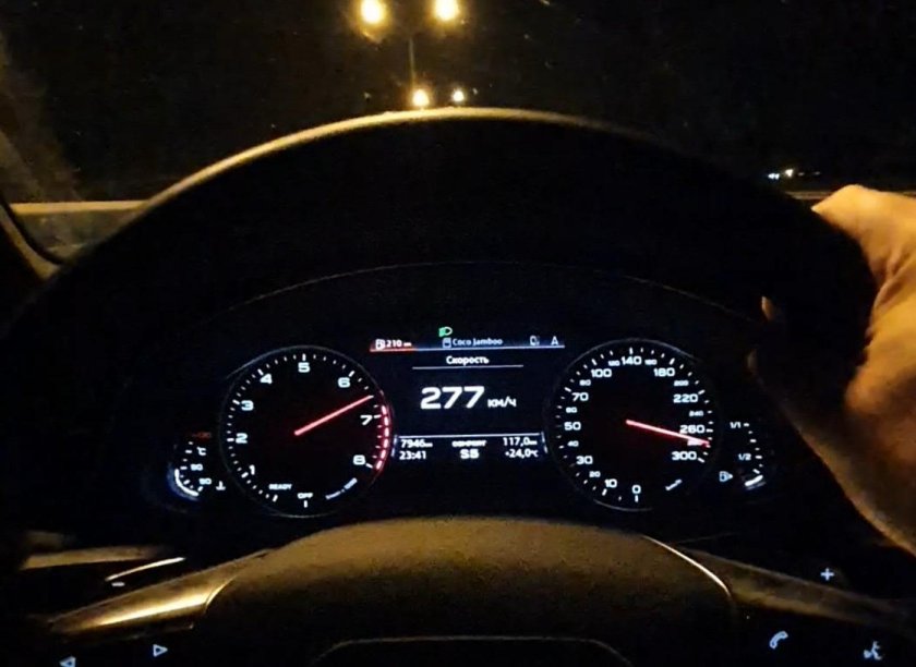 Ауди а6 спидометр 300км
