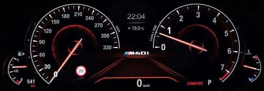 Знак лимита скорости BMW x3 g01