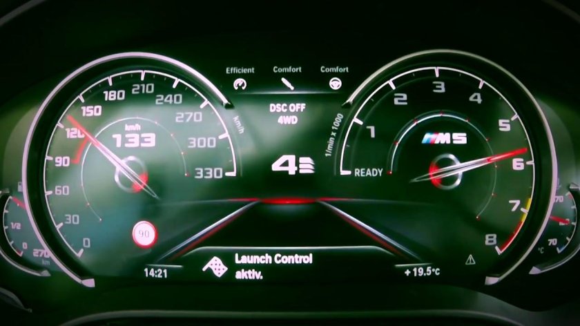 BMW m5 f90 приборная панель