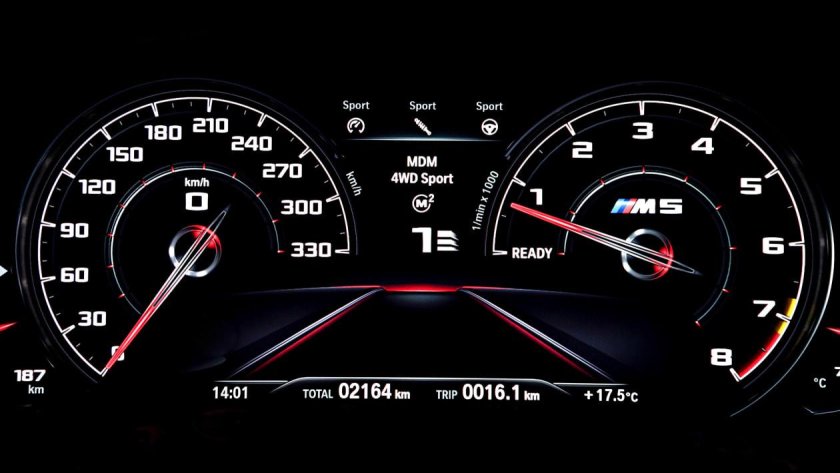 BMW m5 f90 приборная панель