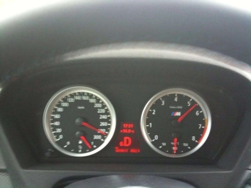 BMW x6 спидометр