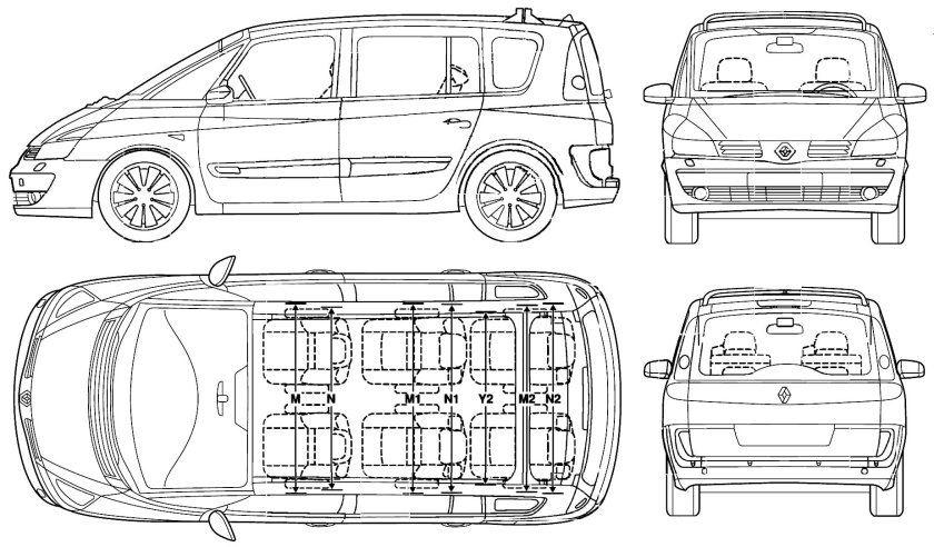 Рено Эспейс 4 габариты