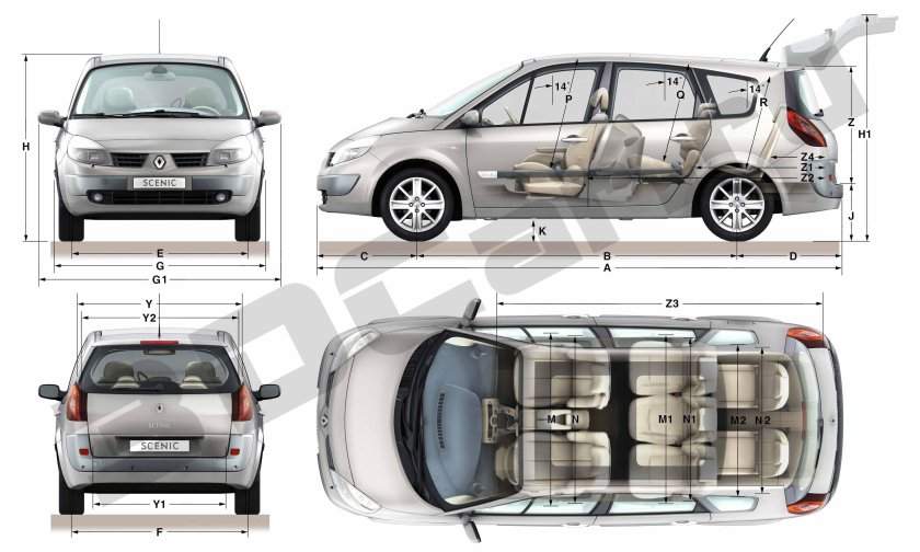 Renault Grand Scenic клиренс