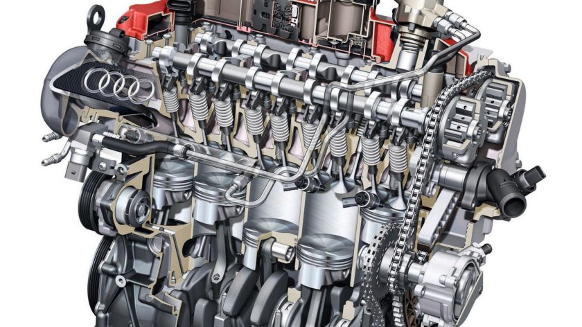 5 Цилиндровый двигатель Ауди