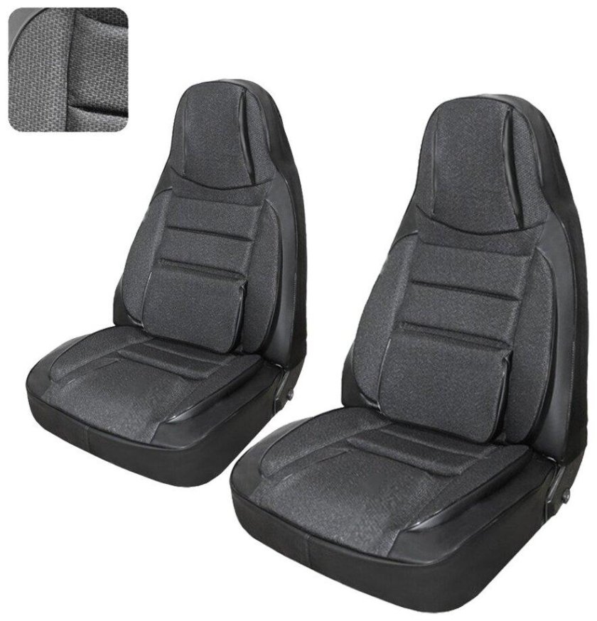 Чехлы автомобильные ВАЗ-2123 "Chevrolet" жаккард + кожзам с 2014-