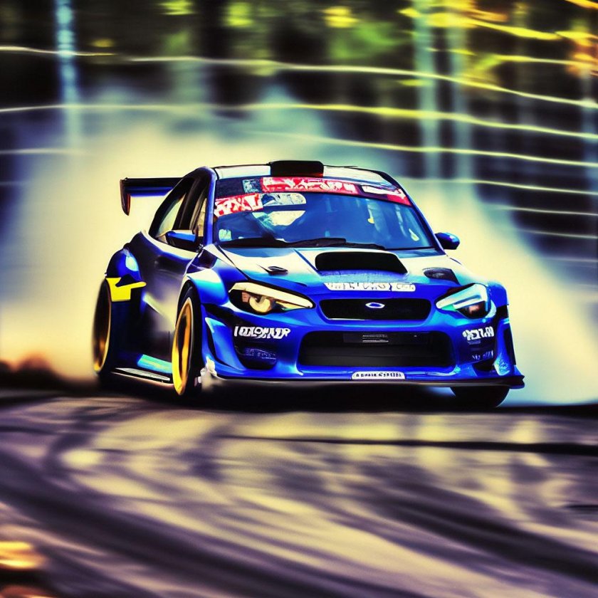 Дрифт на субару