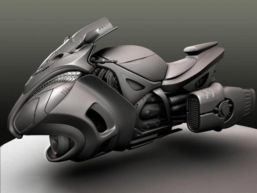 Мотоцикл scifi концепт Art