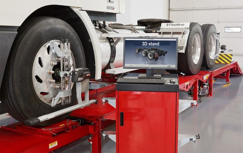 Лазерный стенд развал схождения axis500 c КАМАЗ