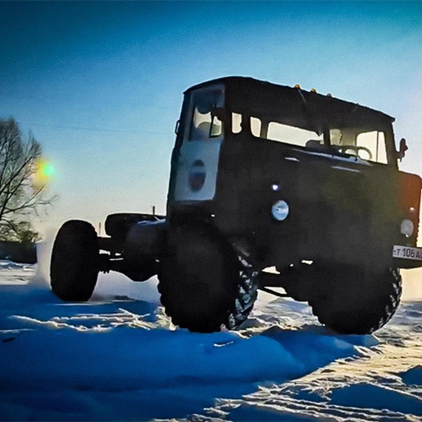 Газ 66 на арочных колесах