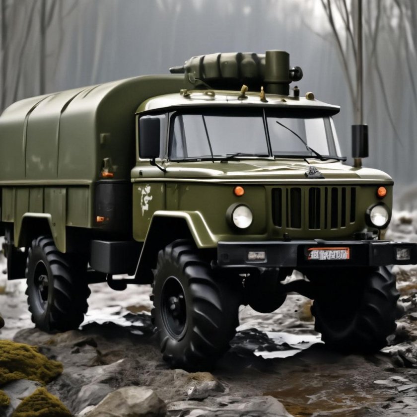 Газ 66 шишига военный