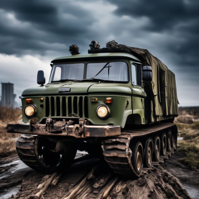 Газ 66 гусеничный