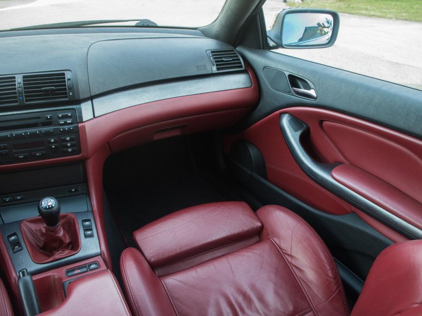 BMW e46 красный салон