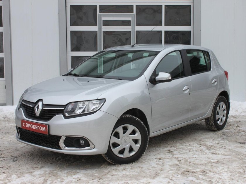 Renault Sandero 2017 серебристый