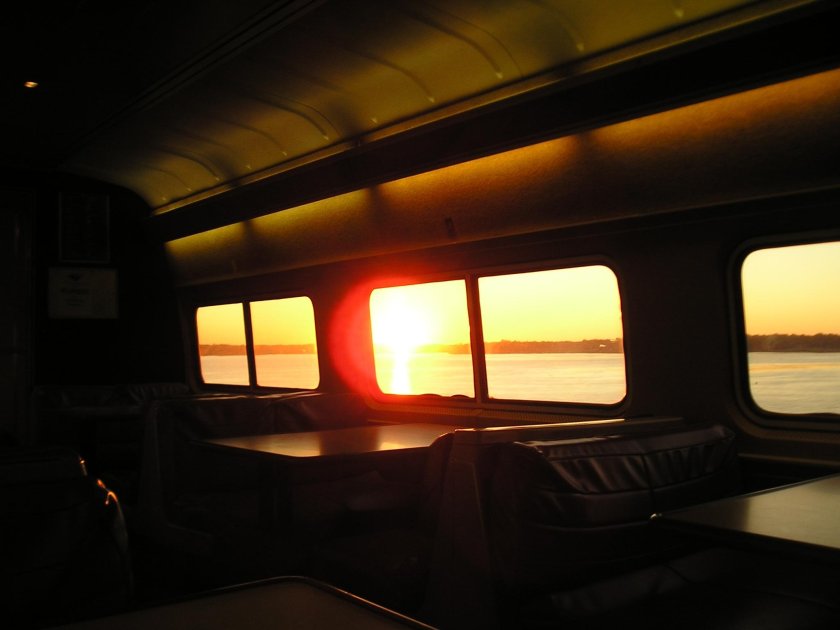 Окно поезда
