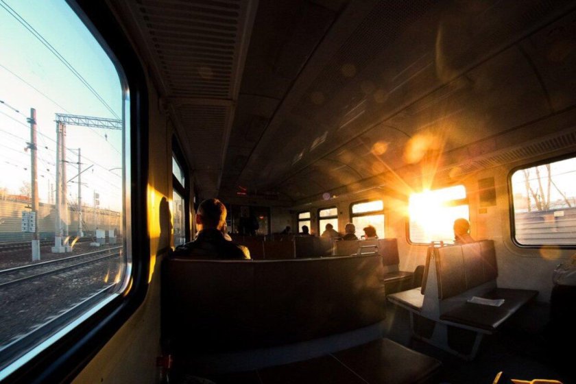 Окно поезда