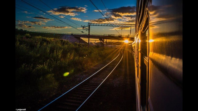 Железная дорога закат