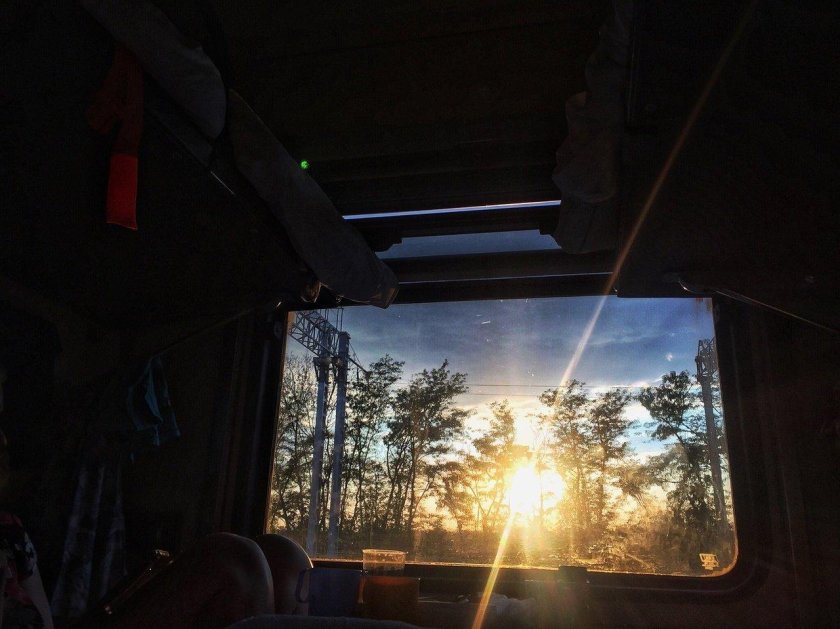 Окно вагона поезда