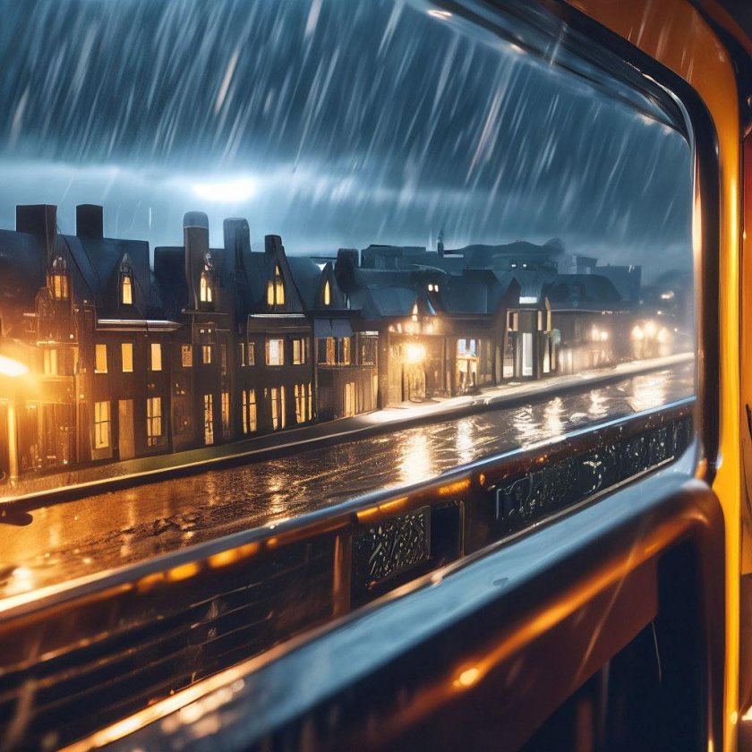 Из окна поезда