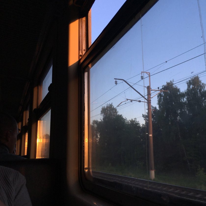 Окно поезда