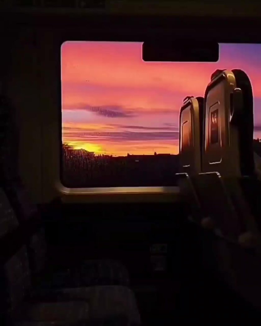 Окно поезда