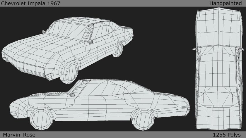 Chevrolet Impala 1967 чертежи