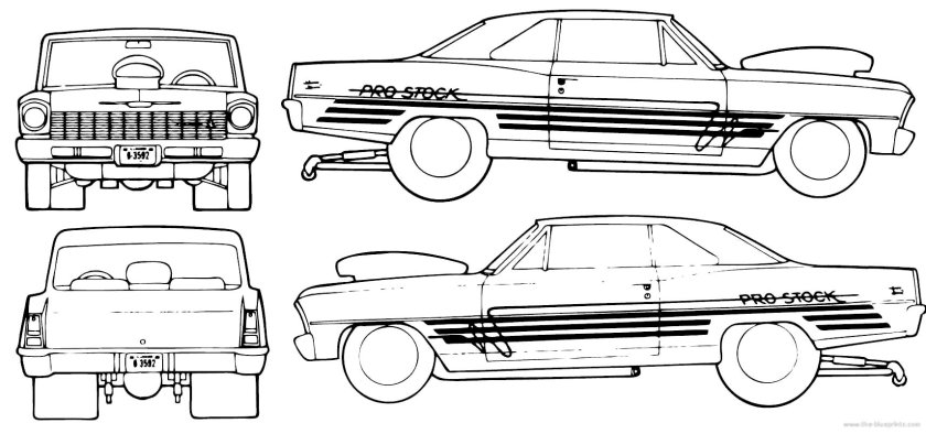 Chevrolet Impala 1967 чертежи