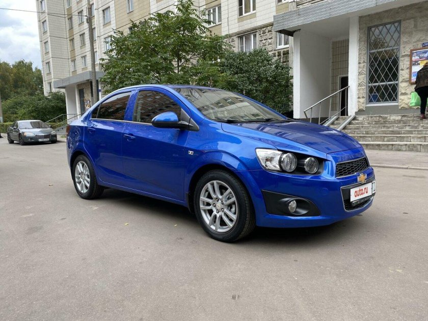 Шевроле Авео 2012 синий седан
