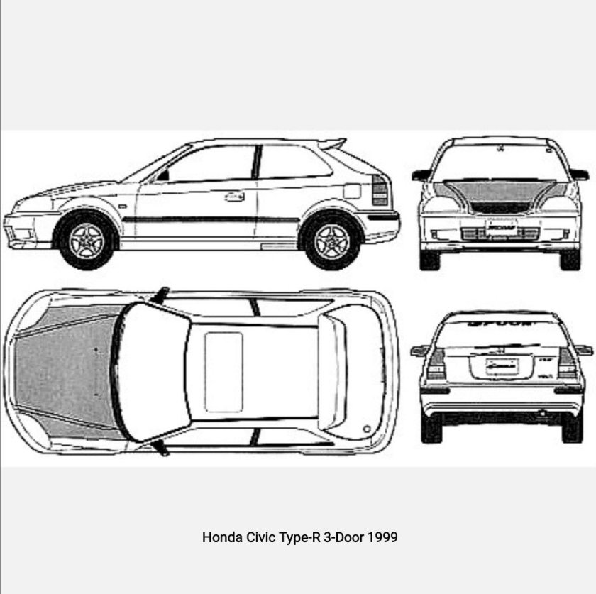 Honda Civic 1999 Blueprint