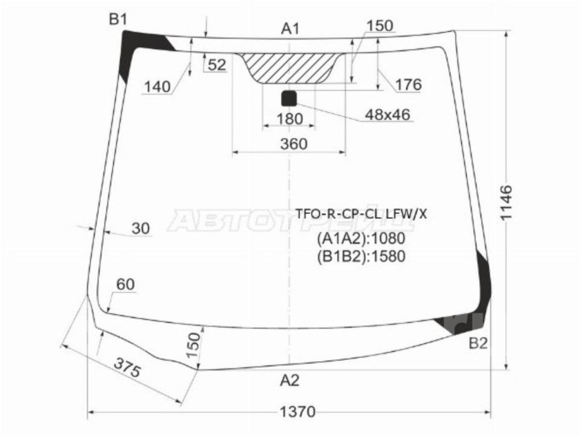 Лобовое стекло Хонда Цивик 4д 2008