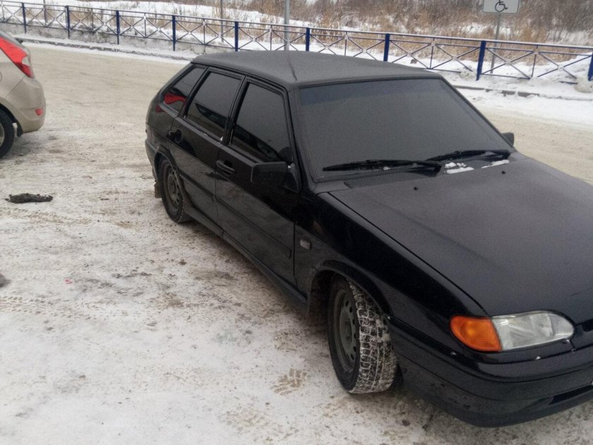 ВАЗ 2114 затонированная черная