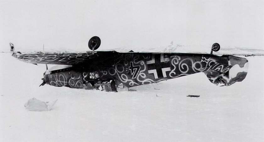 Bf 109 в зимнем камуфляже