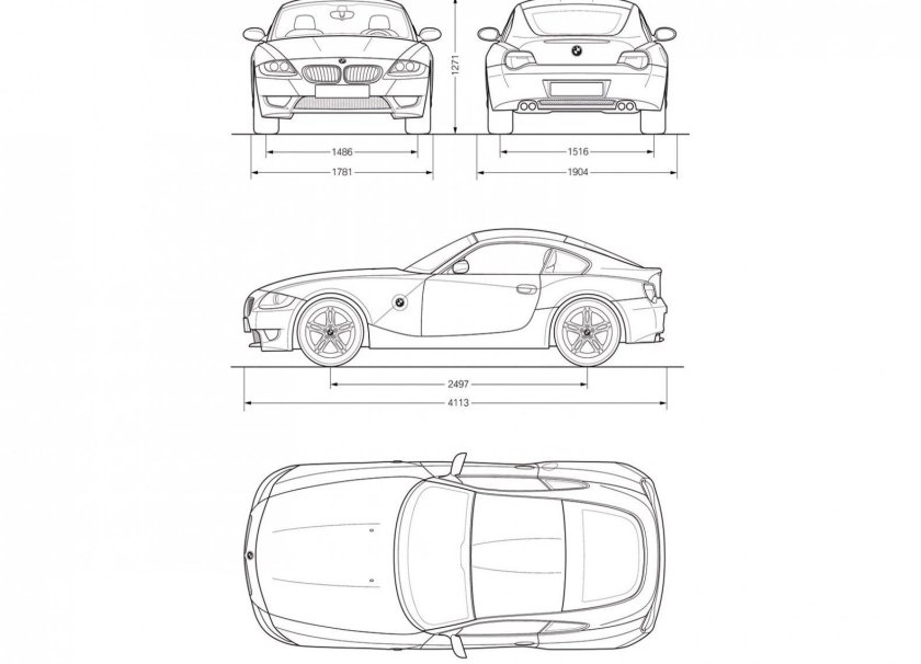 BMW z4 габариты