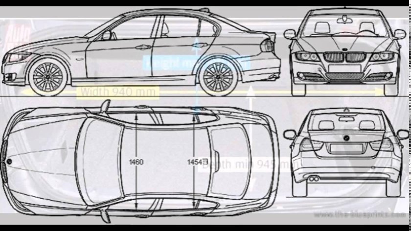 BMW 3 Размеры