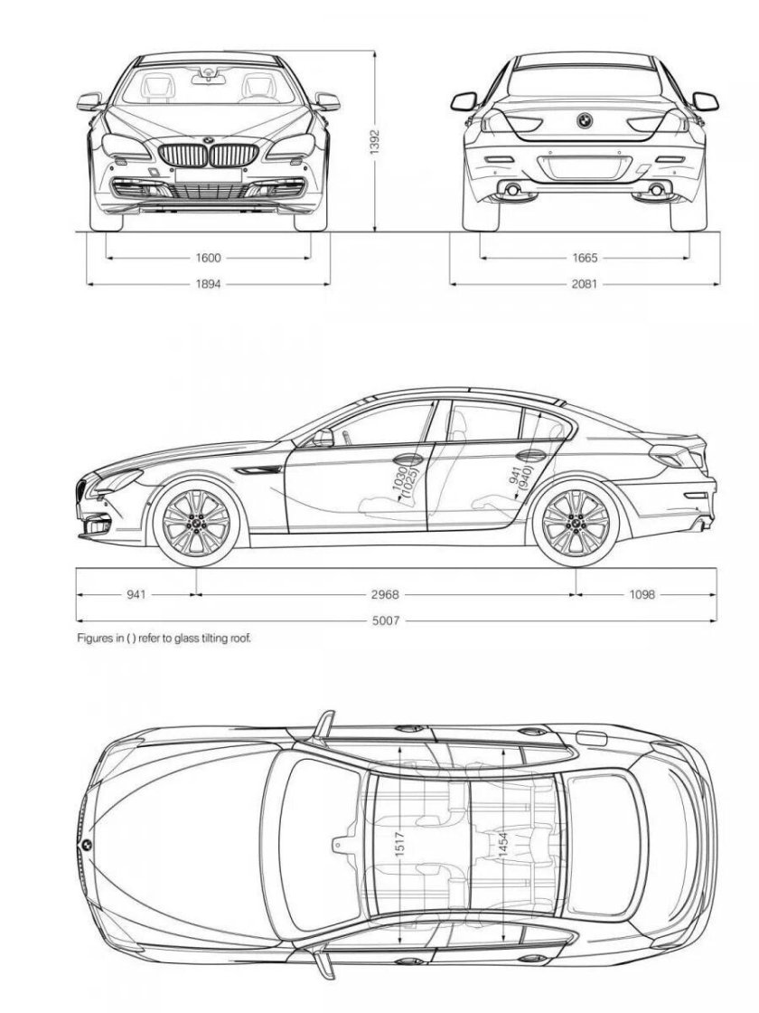 BMW m3 чертеж